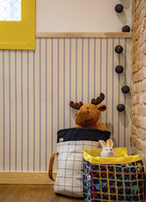 Papel de Parede Infantil - Listrado Fino Regular Azul Mar